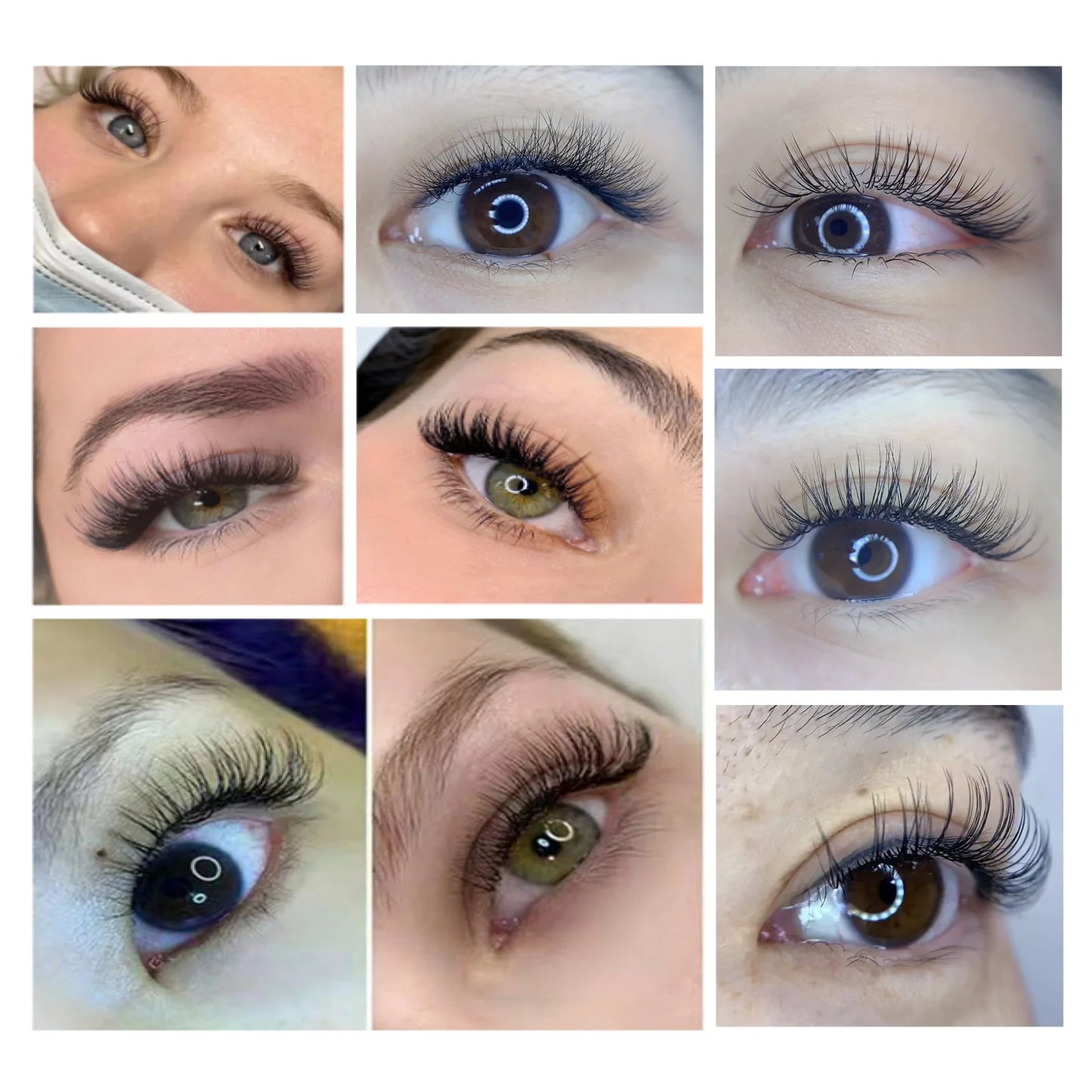 Individual Lashes Premium Classic Eyelash Extension Black Matte Natural Soft